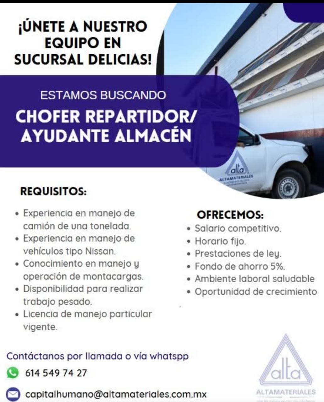 Ayudante de almacén