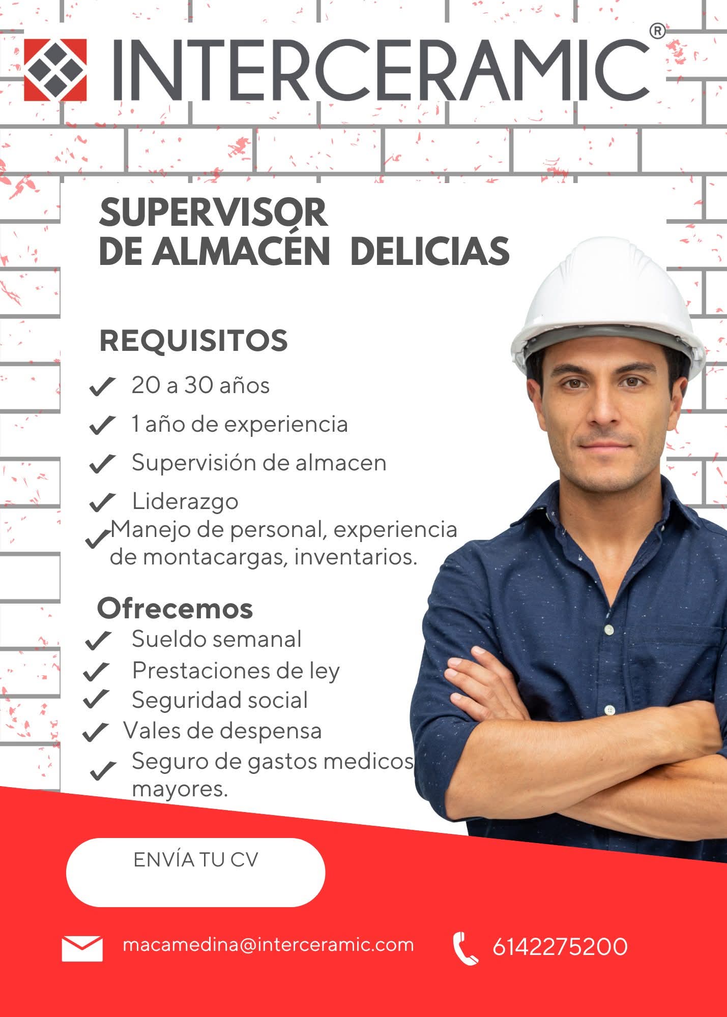 Supervisor de almacén