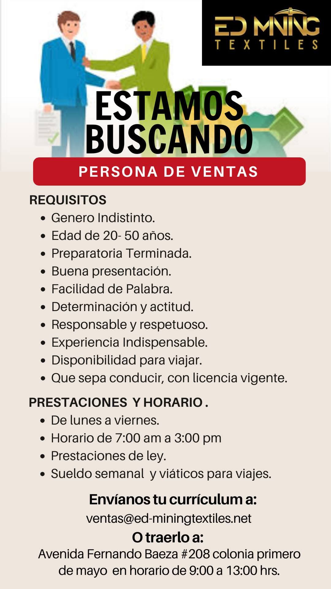 Personal de ventas