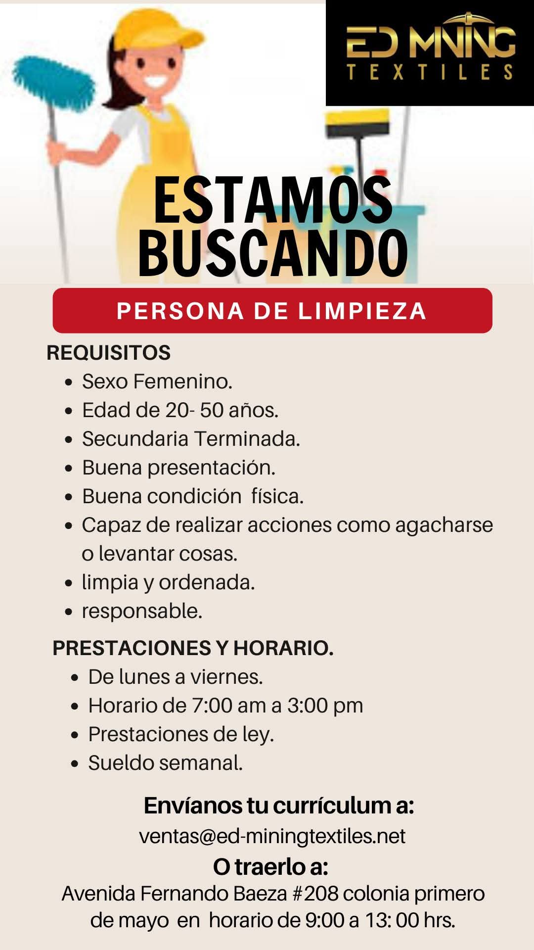 Personal de limpieza