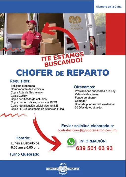 Chofer de reparto