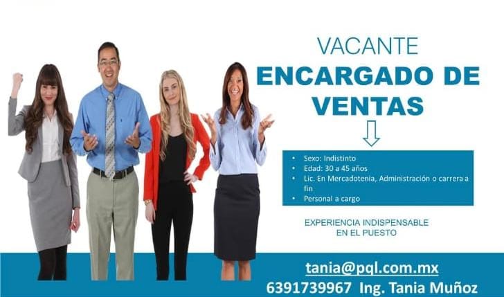 Encargado de ventas