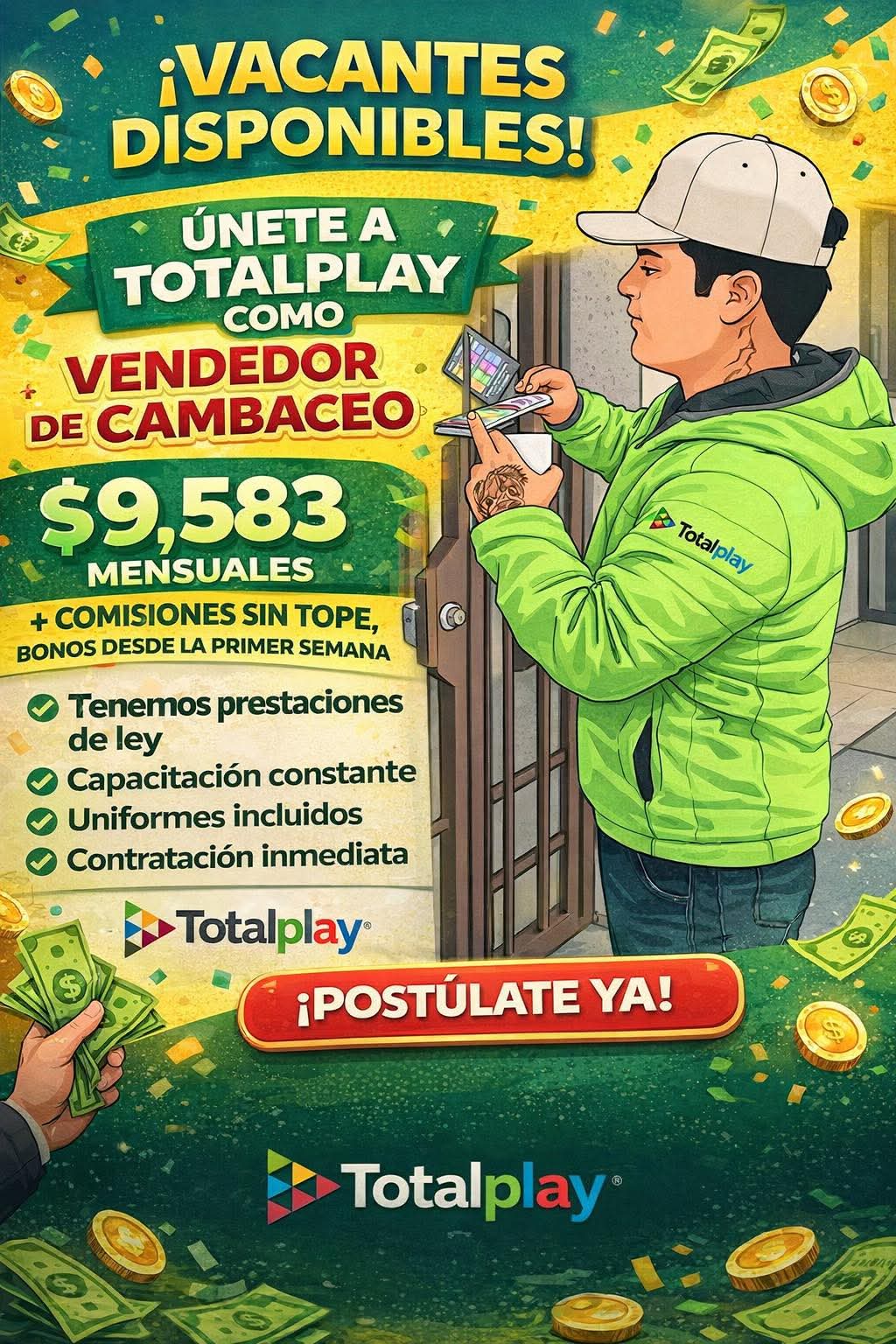 Vendedor de combaceo