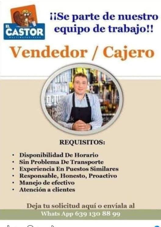 Vendedor cajero