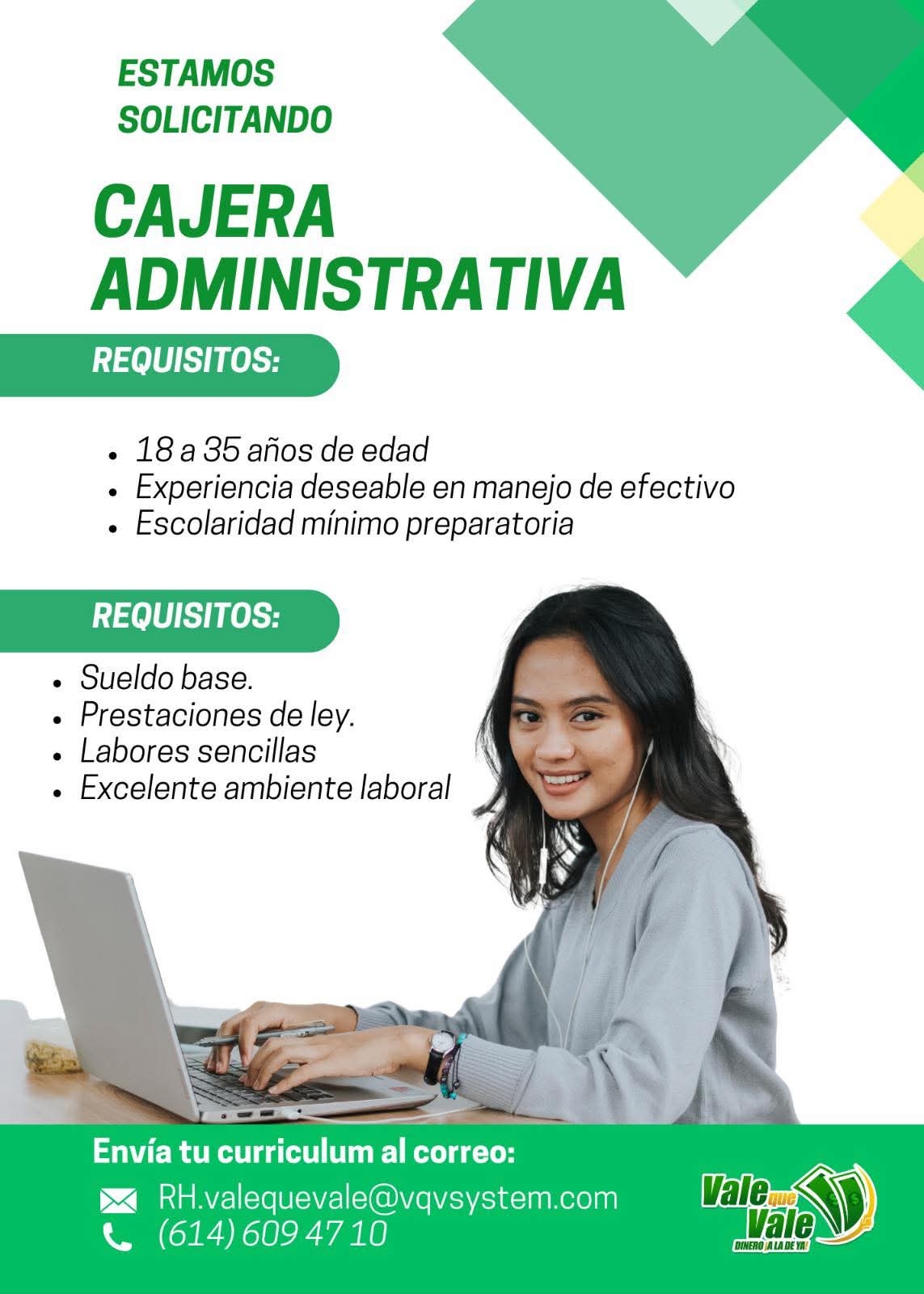 Cajera administrativa