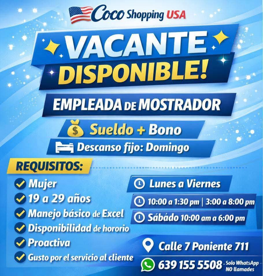 Empleada de mostrador