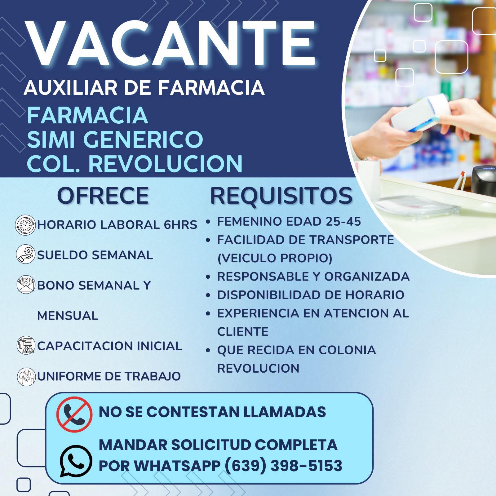 Auxiliar de farmacia