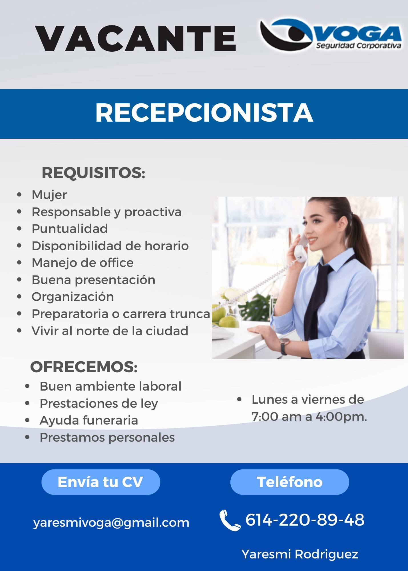 Recepcionista