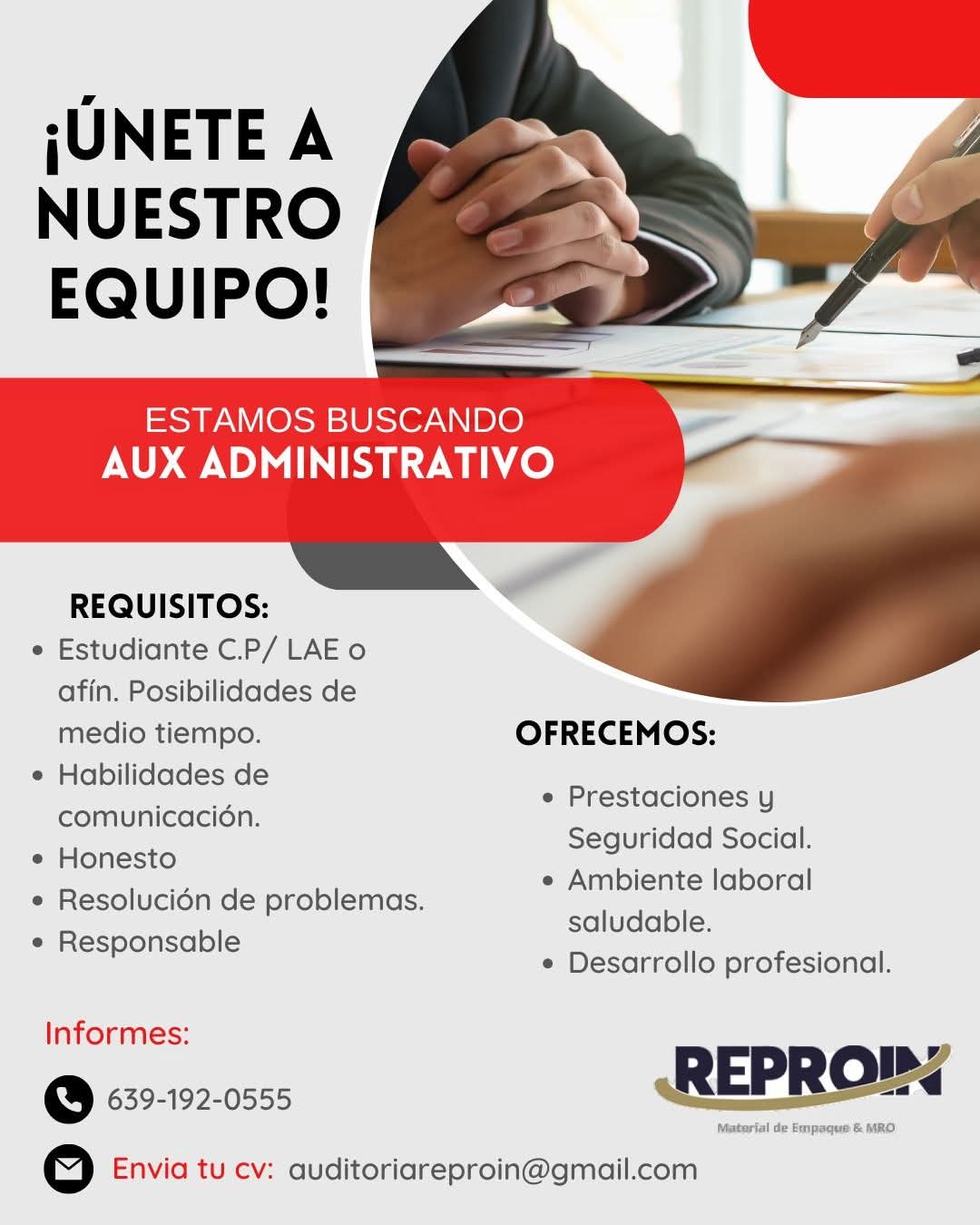 Auxiliar administrativo