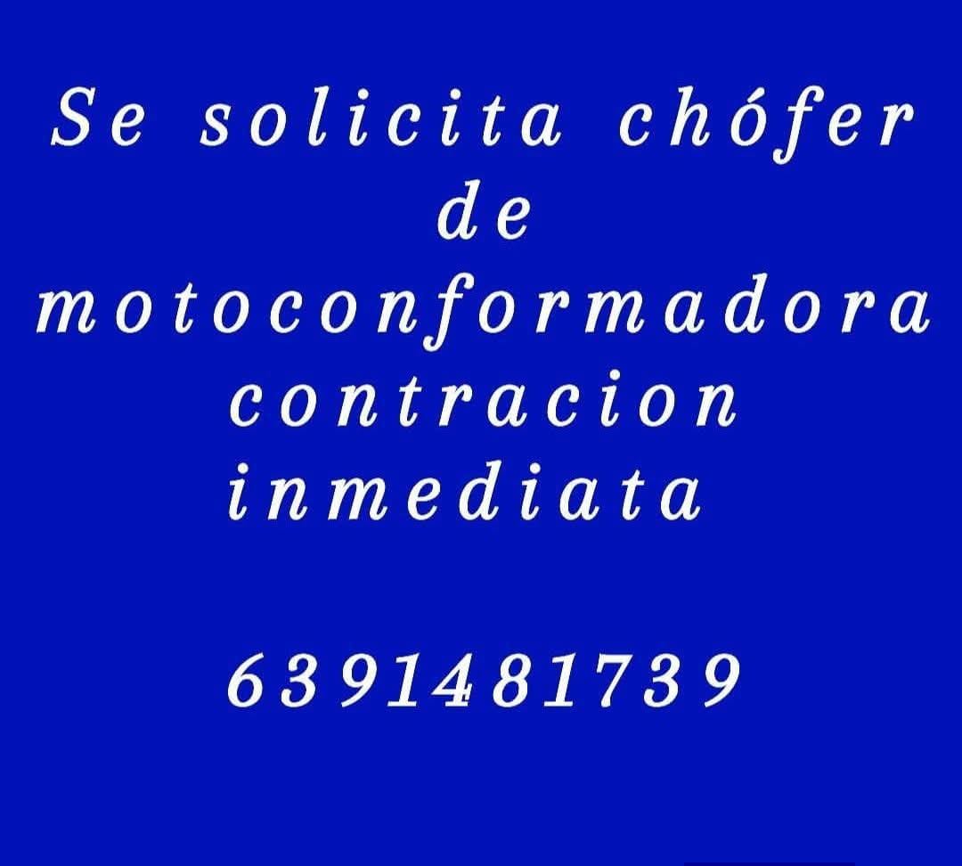 Chofer de motofirmadora