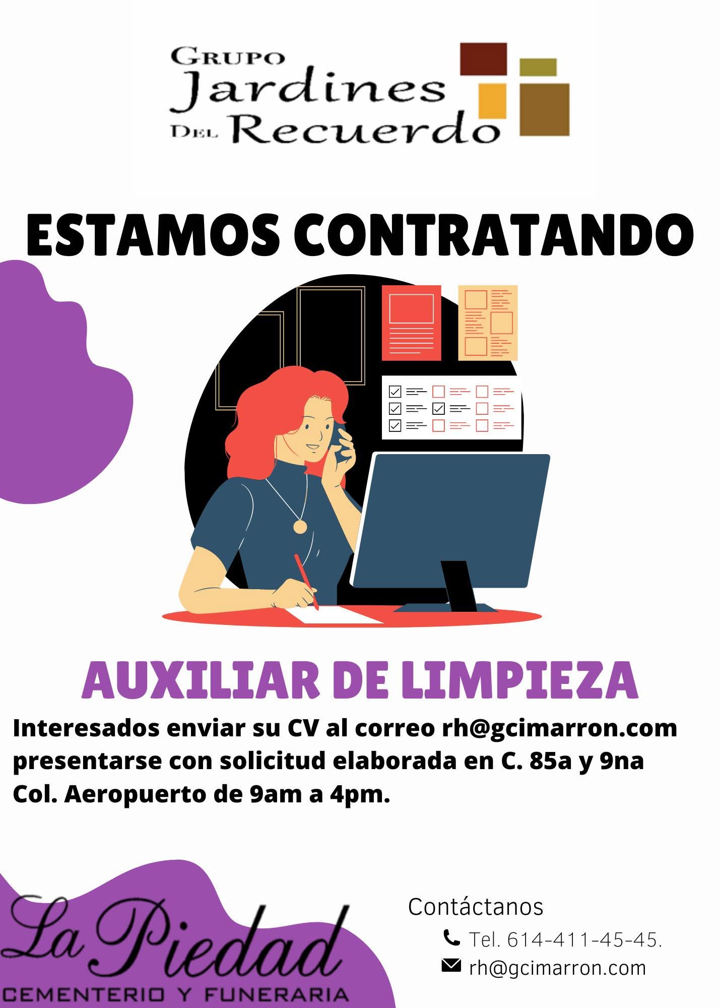 Auxiliar de limpieza