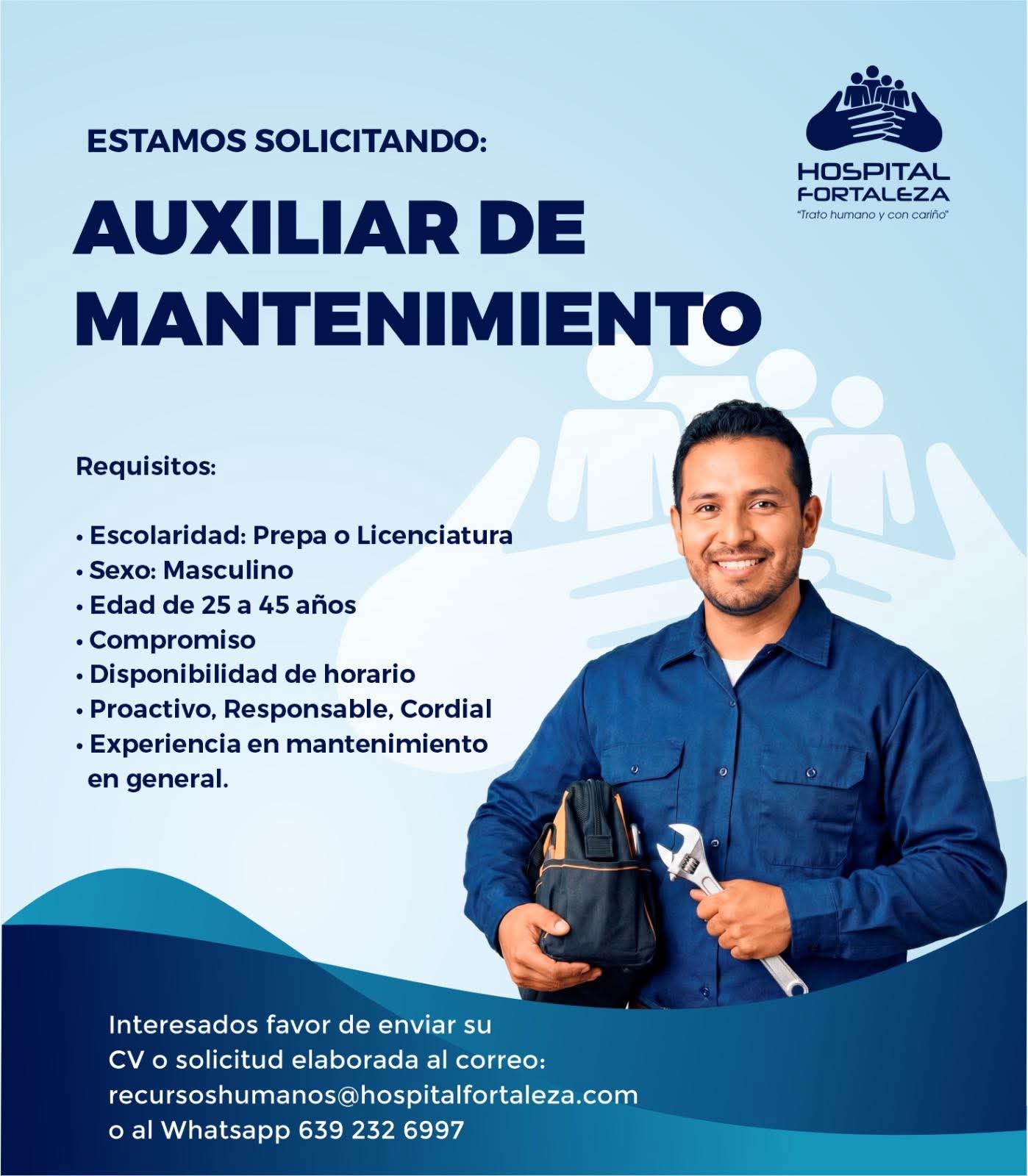 Auxiliar de mantenimiento