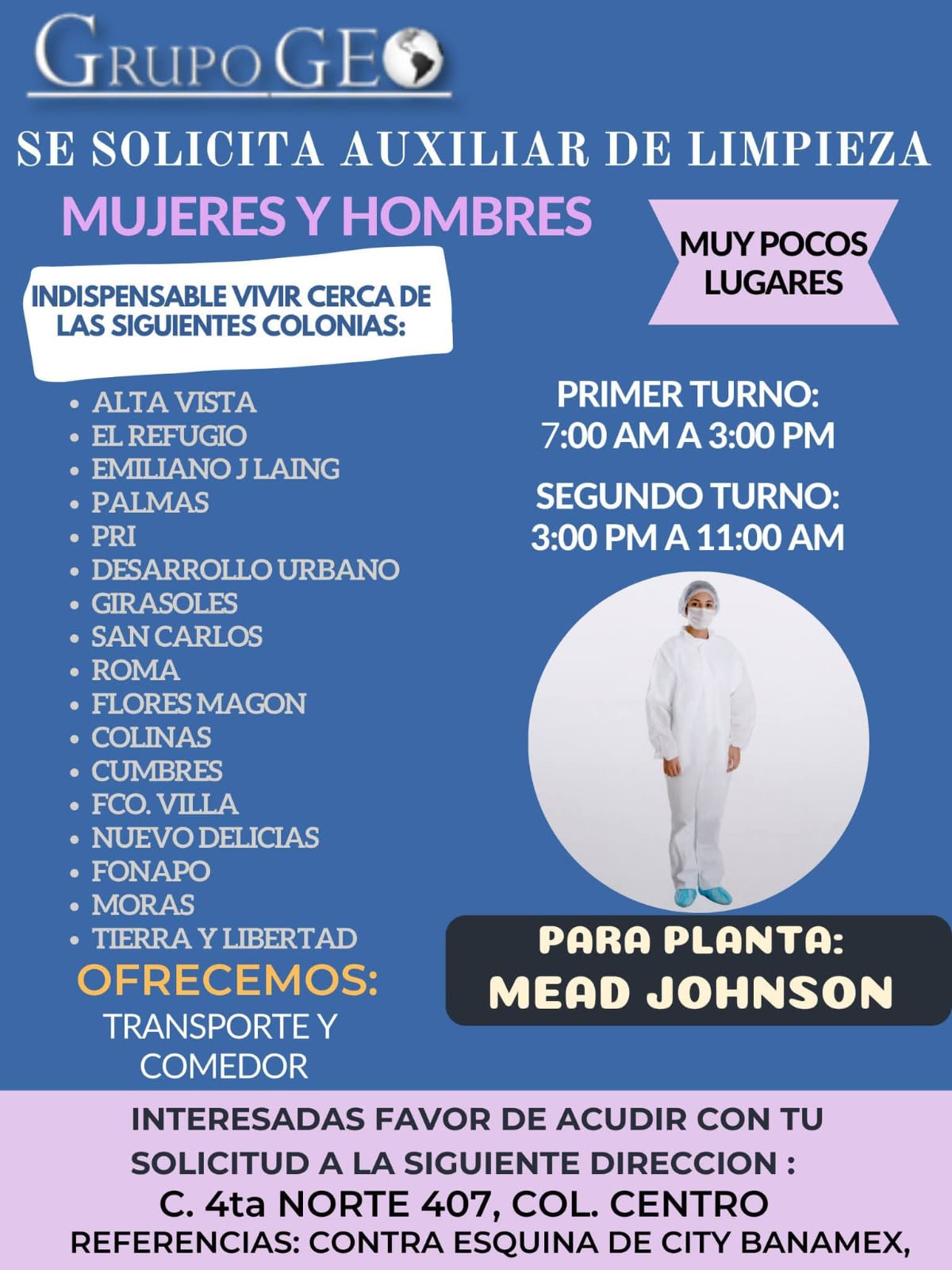 Auxiliar de limpieza