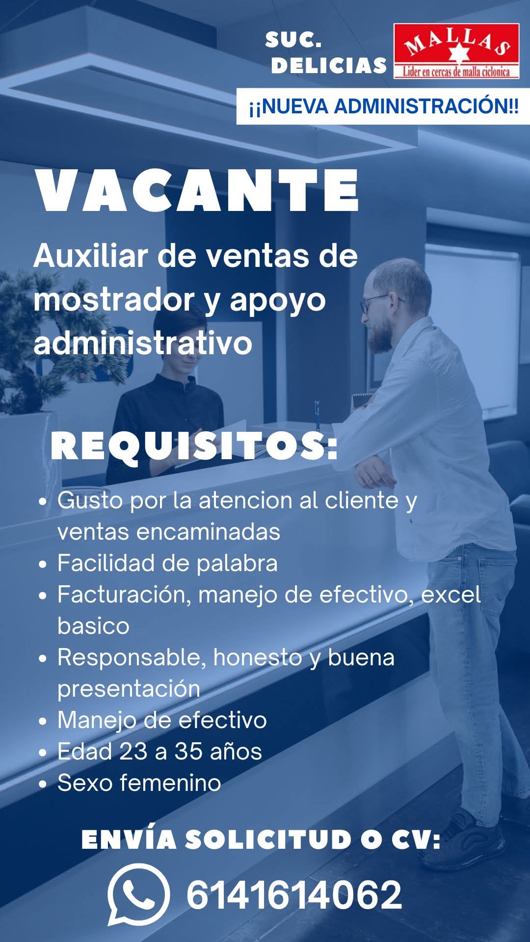 Auxiliar de ventas