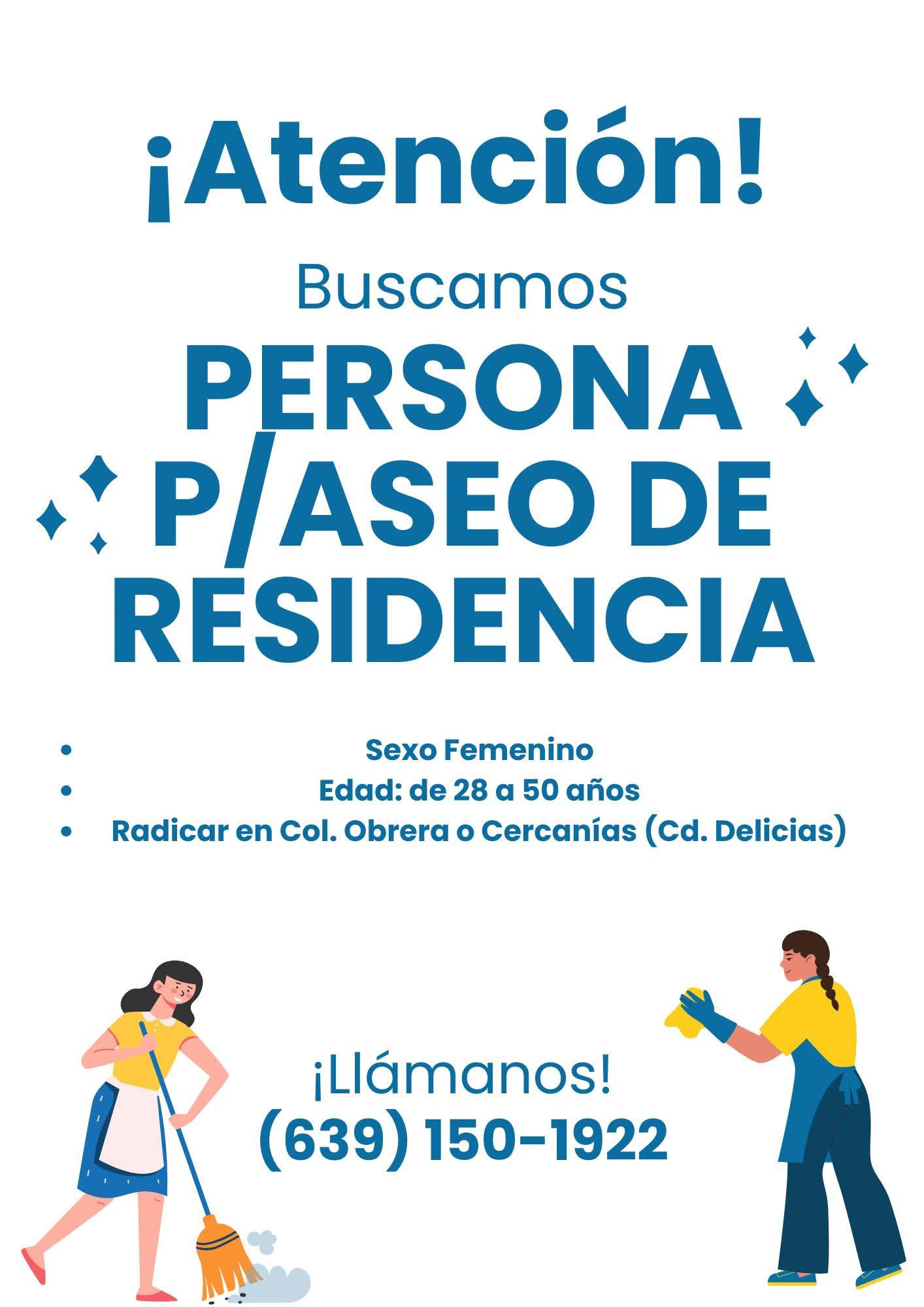 Perdón p aseo de recidencial