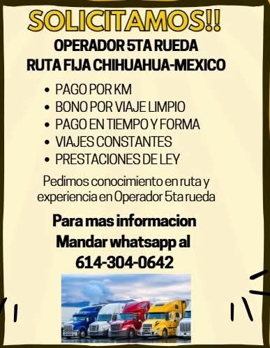 Operadores de 5ta rueda