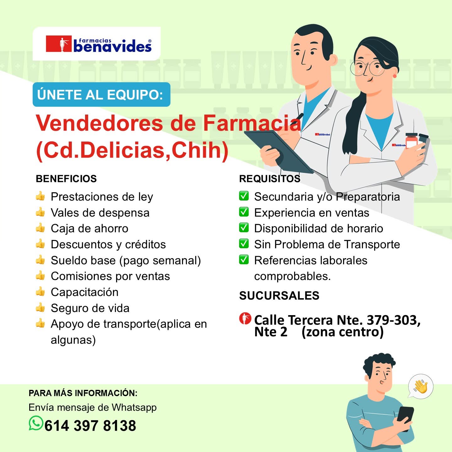 Vendedores de farmacia