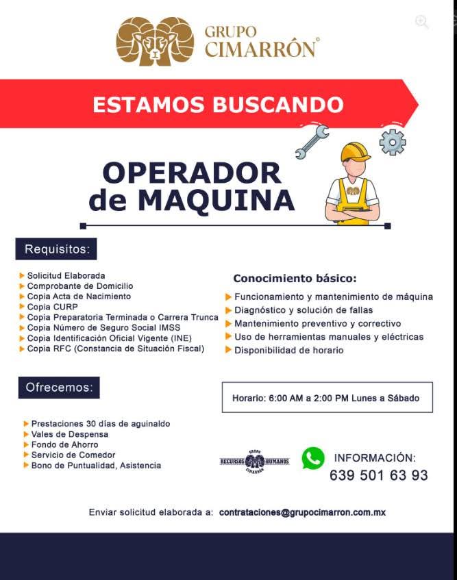 Operador de máquina
