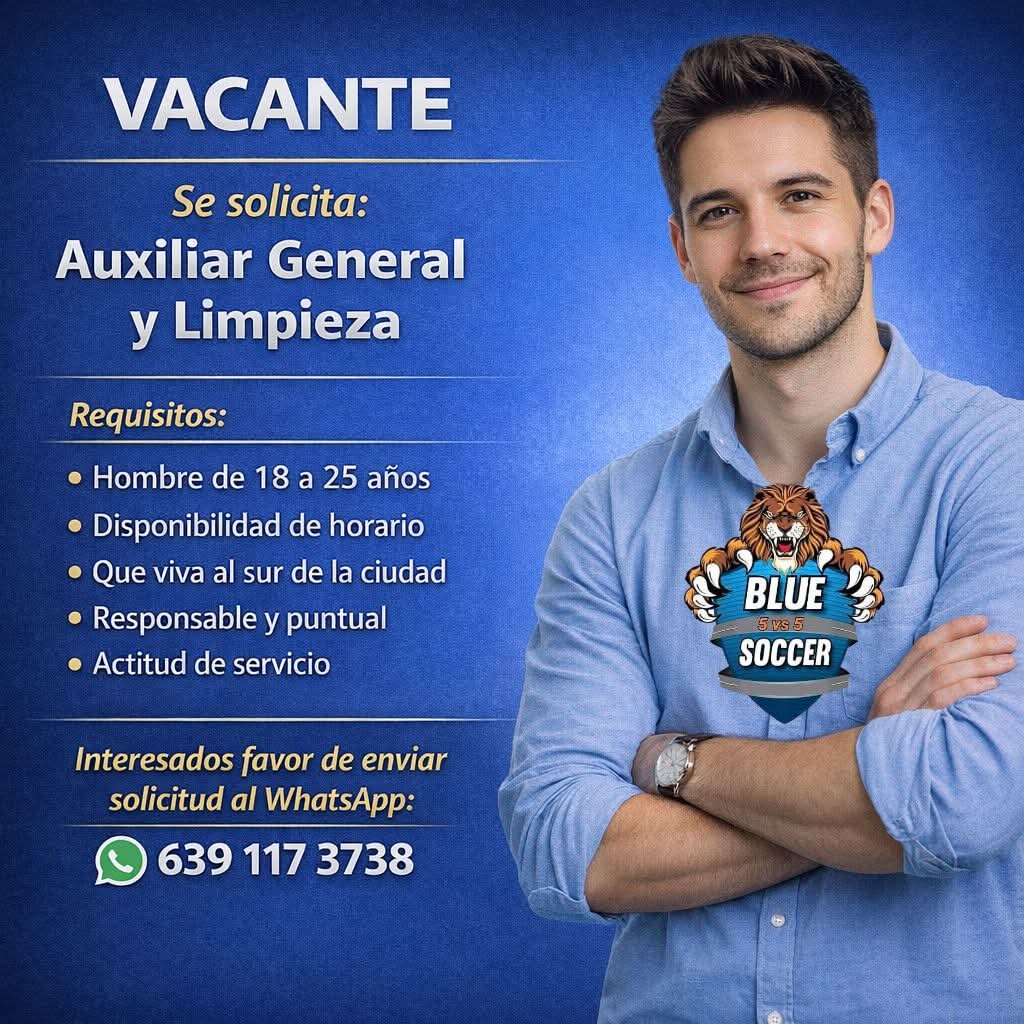 Auxiliar general de limpieza