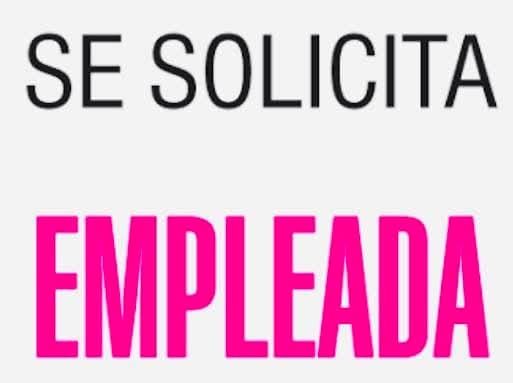 Empleada de mostrador