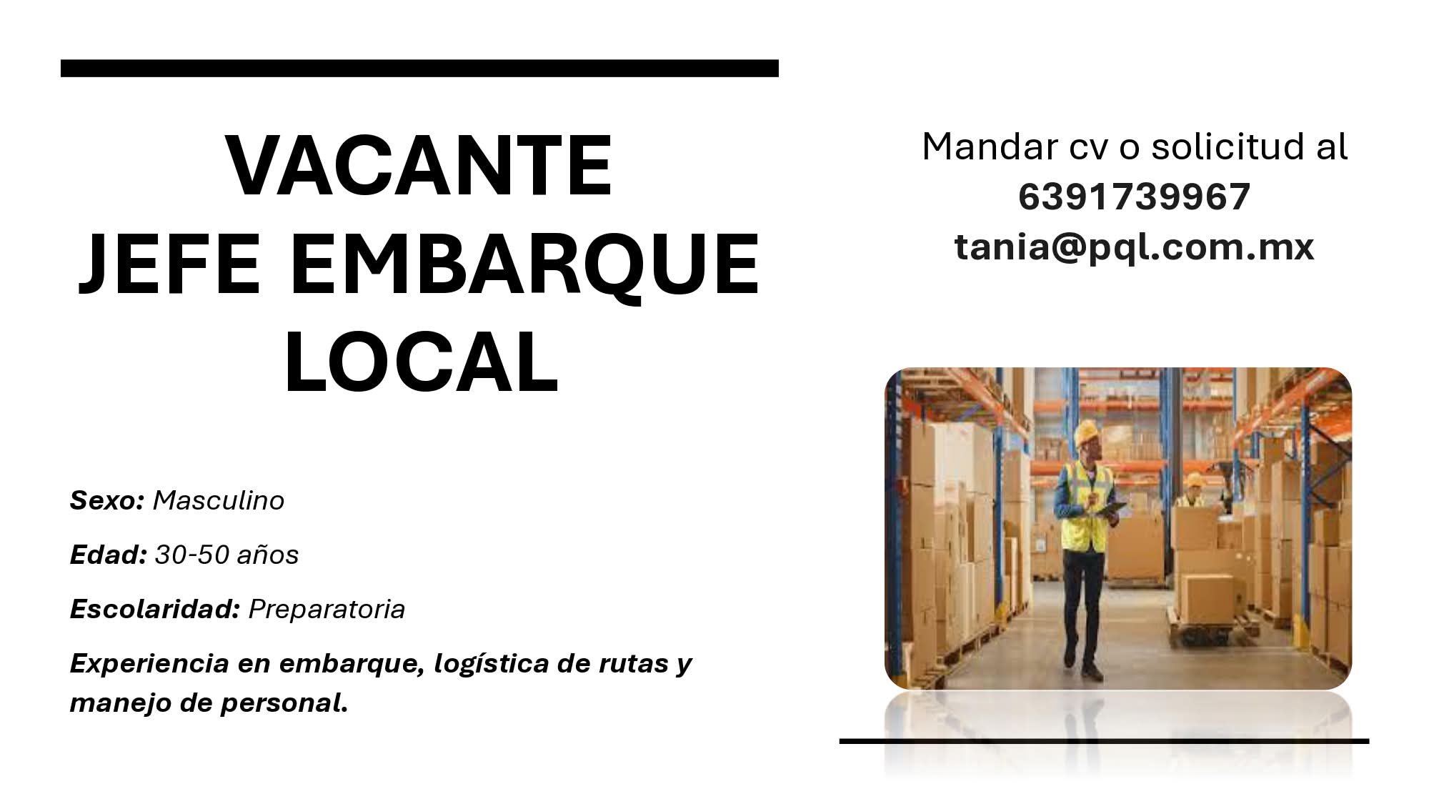 Jefe de embarque