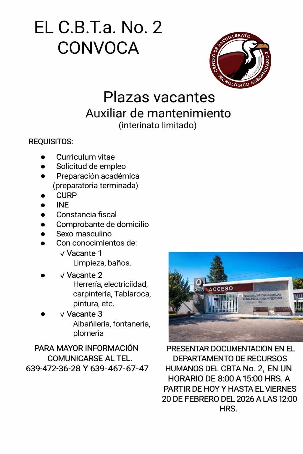 Auxiliar de mantenimiento