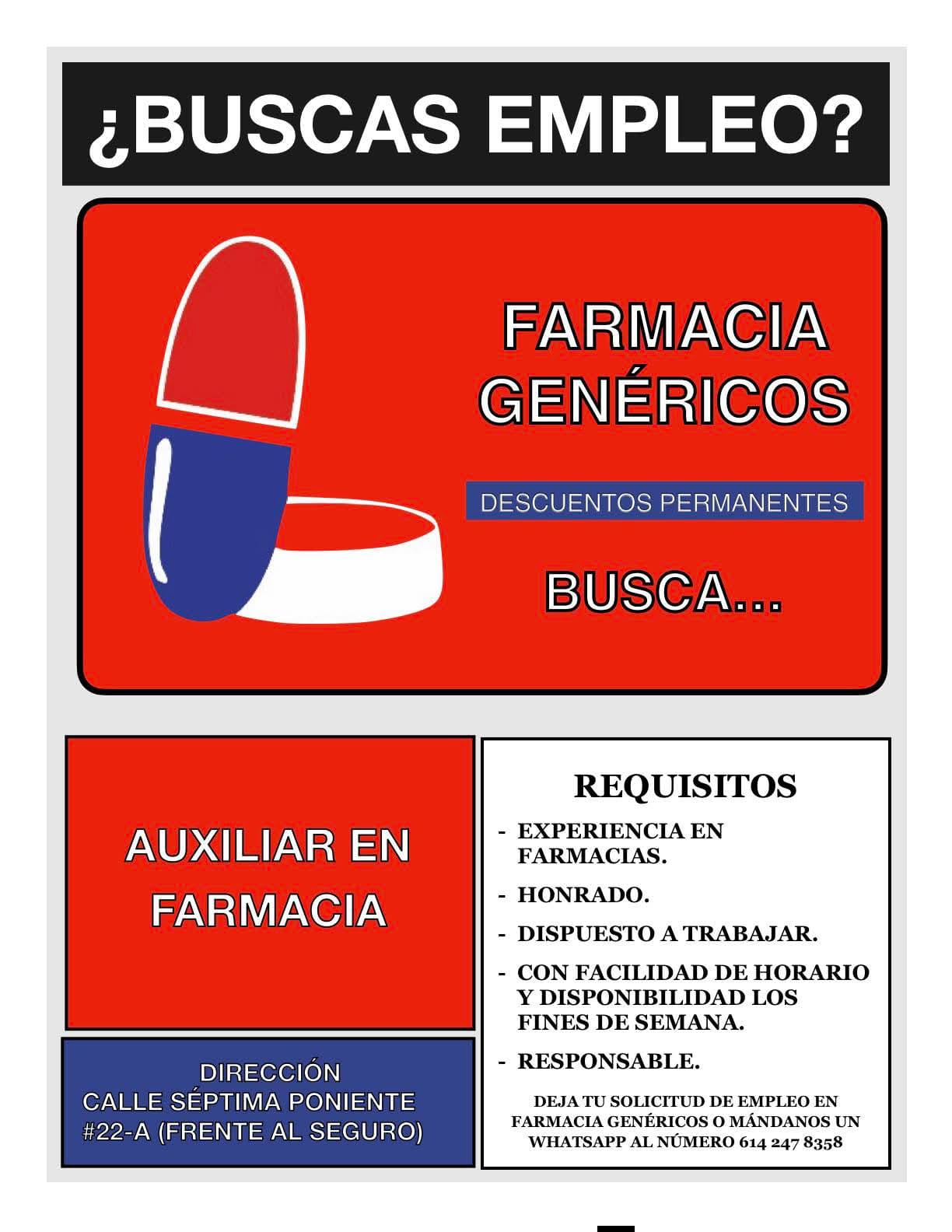 Auxiliar de farmacia