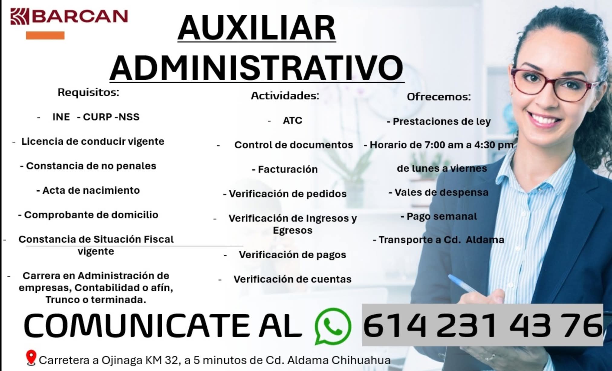 Auxiliar administrativo