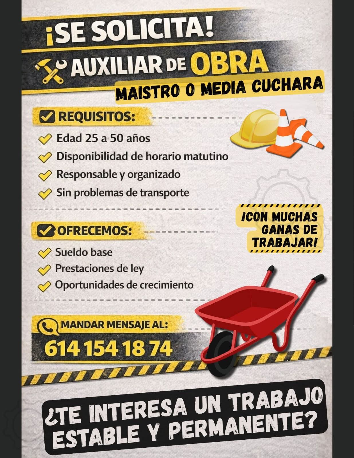 Auxiliar de obra