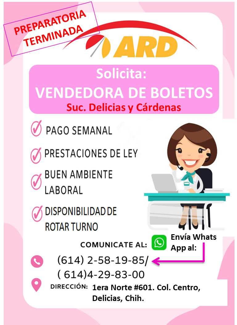 Vendedora de boletos