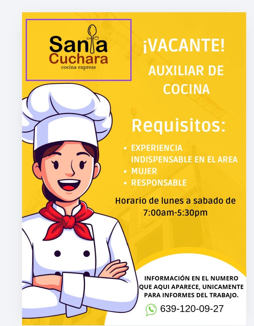 Auxiliar de cocina