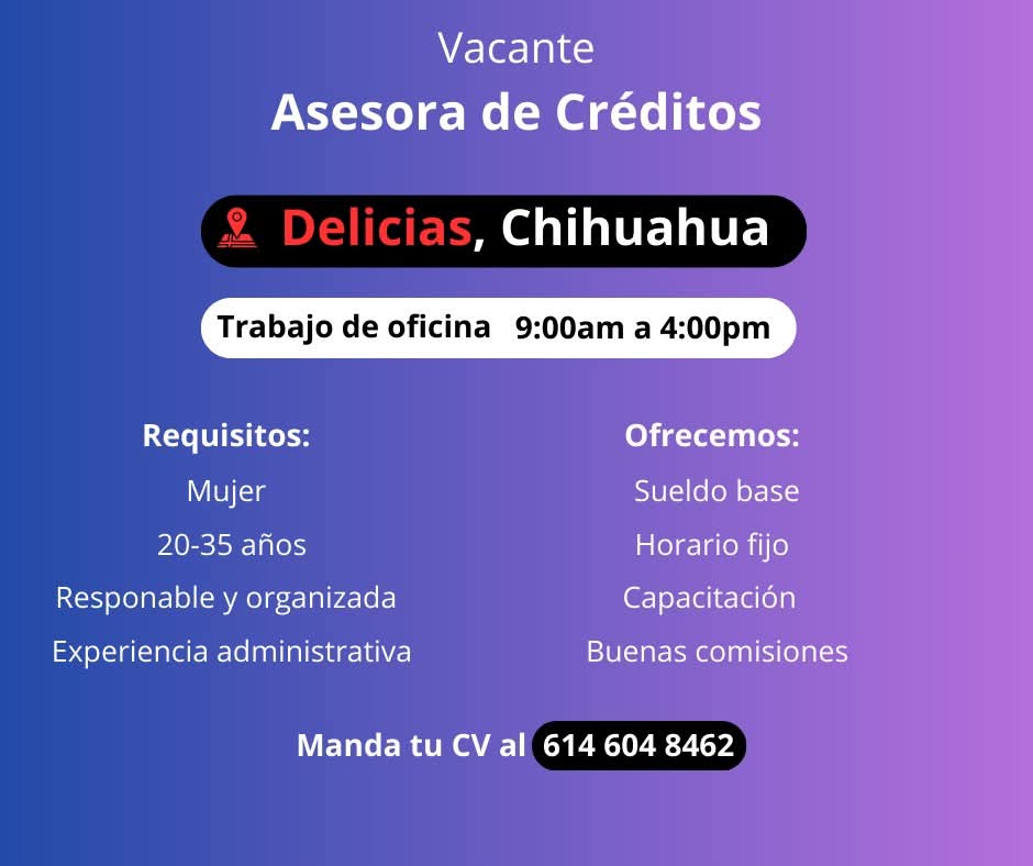 Asesora de créditos