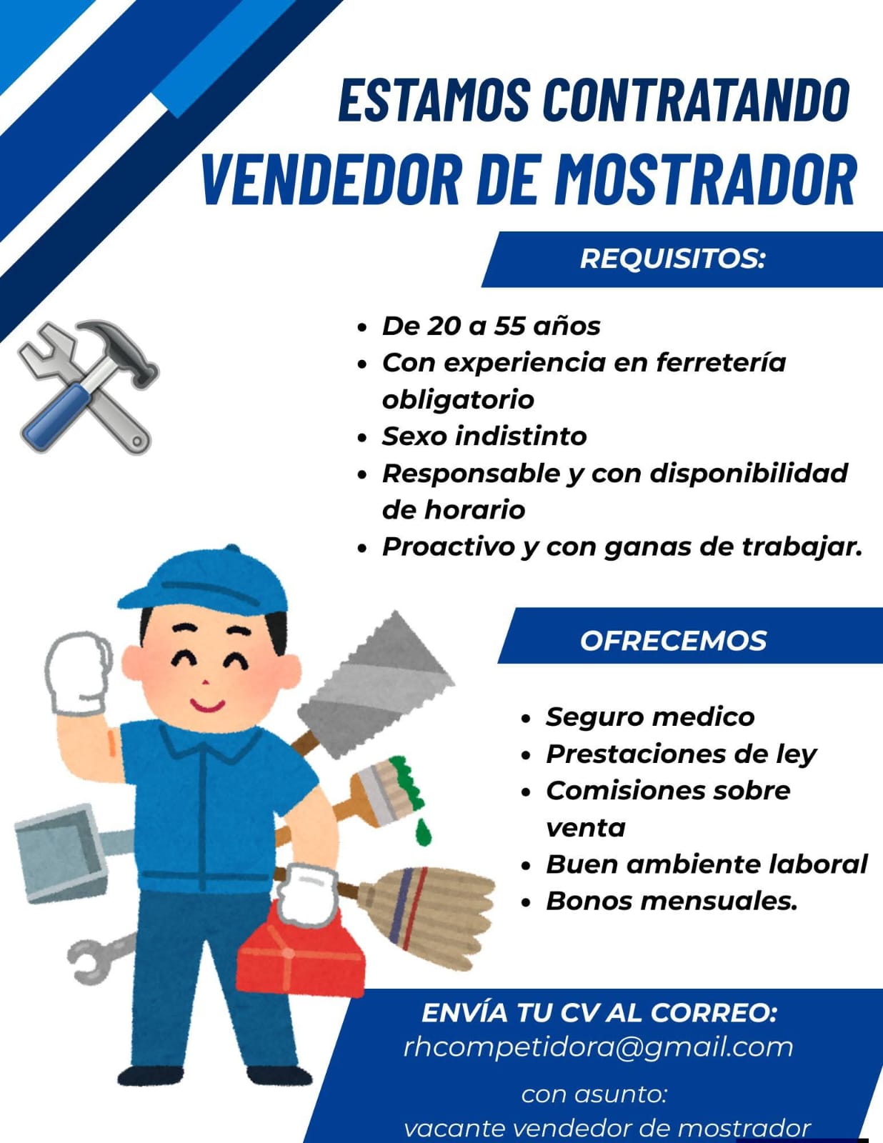 Vendedor de mostrador