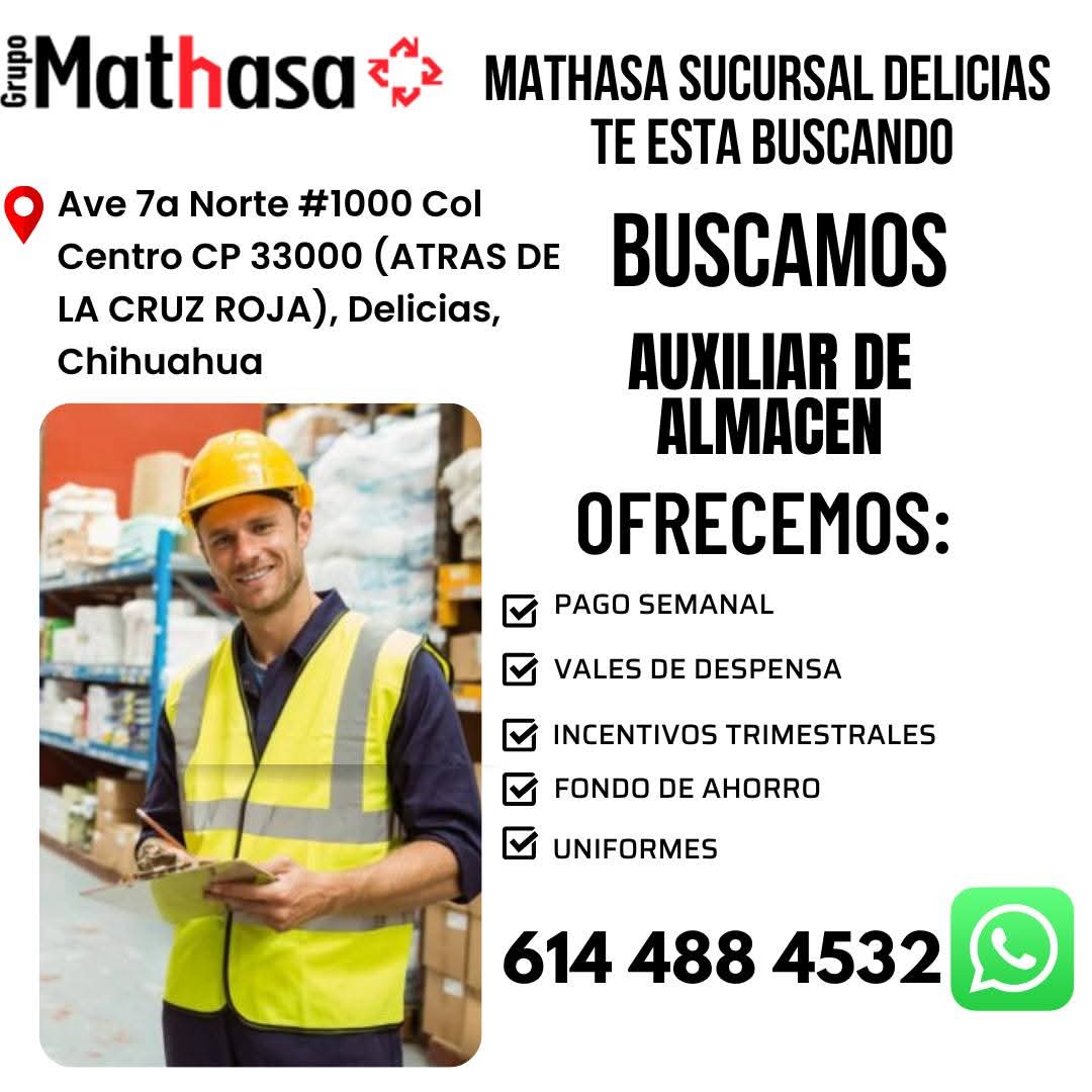 Auxiliar almacén