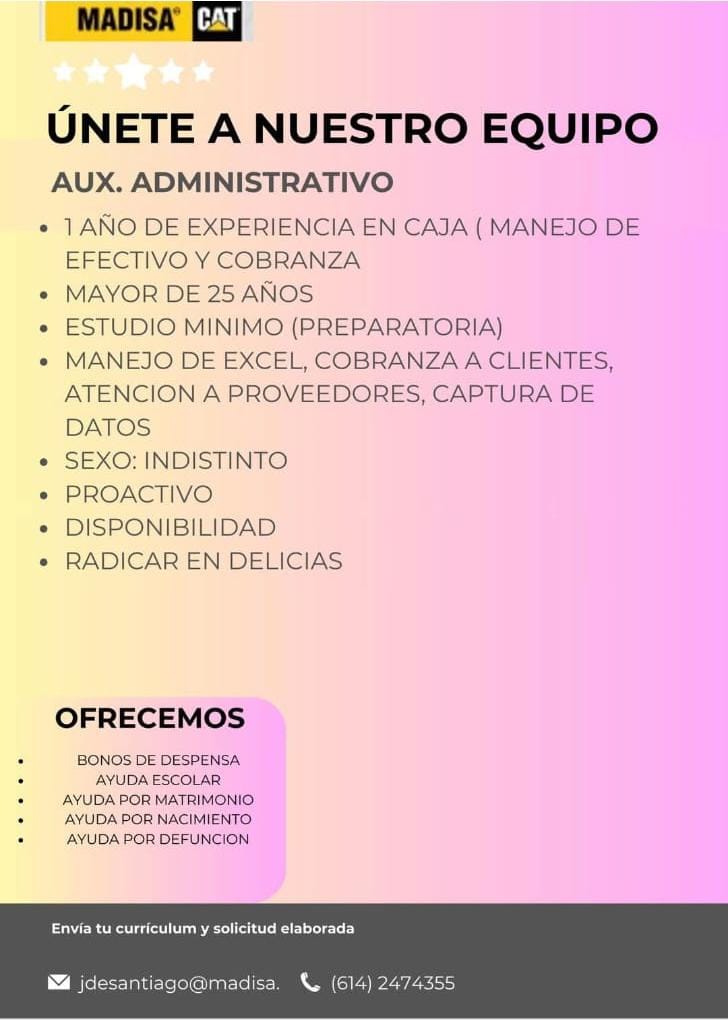 Aux administrativo