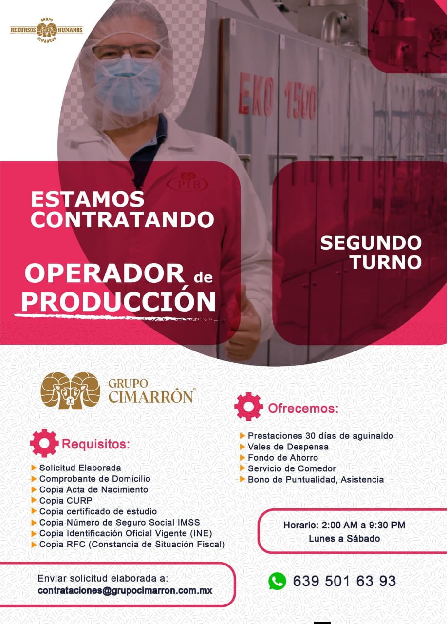Operadores de producción