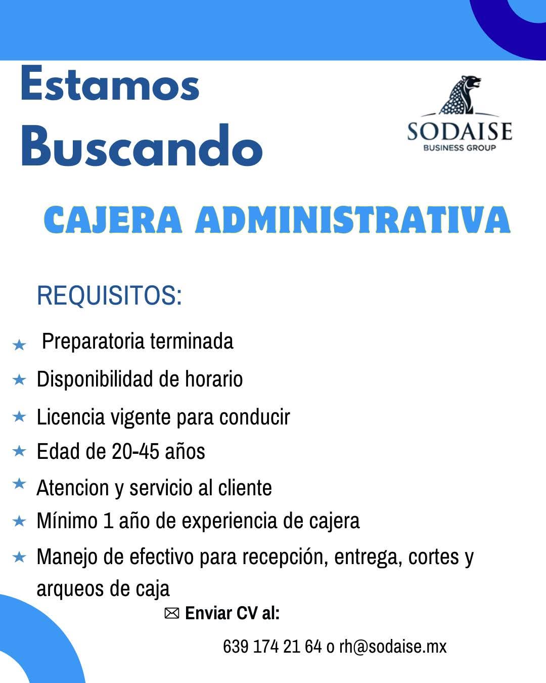 Cajera administrativa