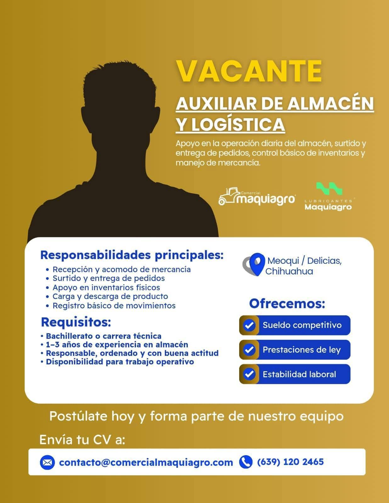 Auxiliar de almacén