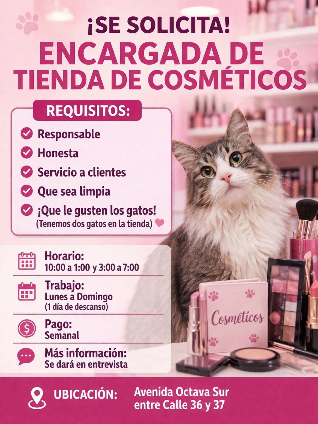Encargada de tienda