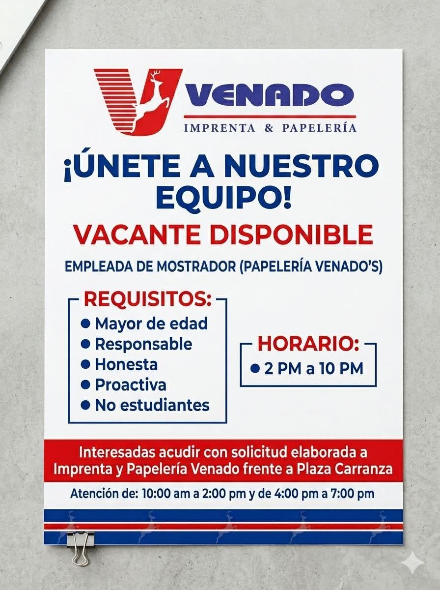 Vacante disponible