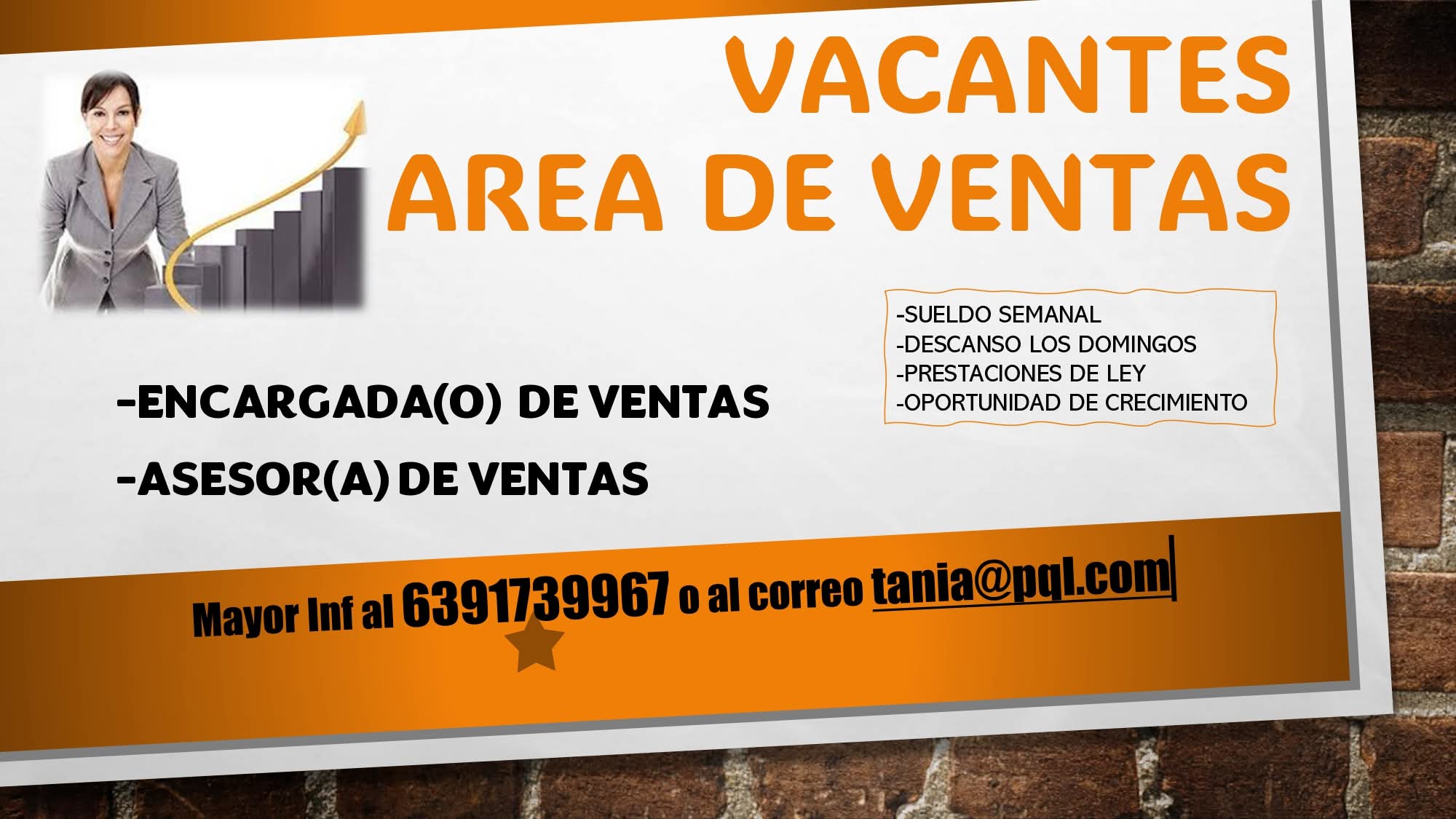 Encargado de ventas