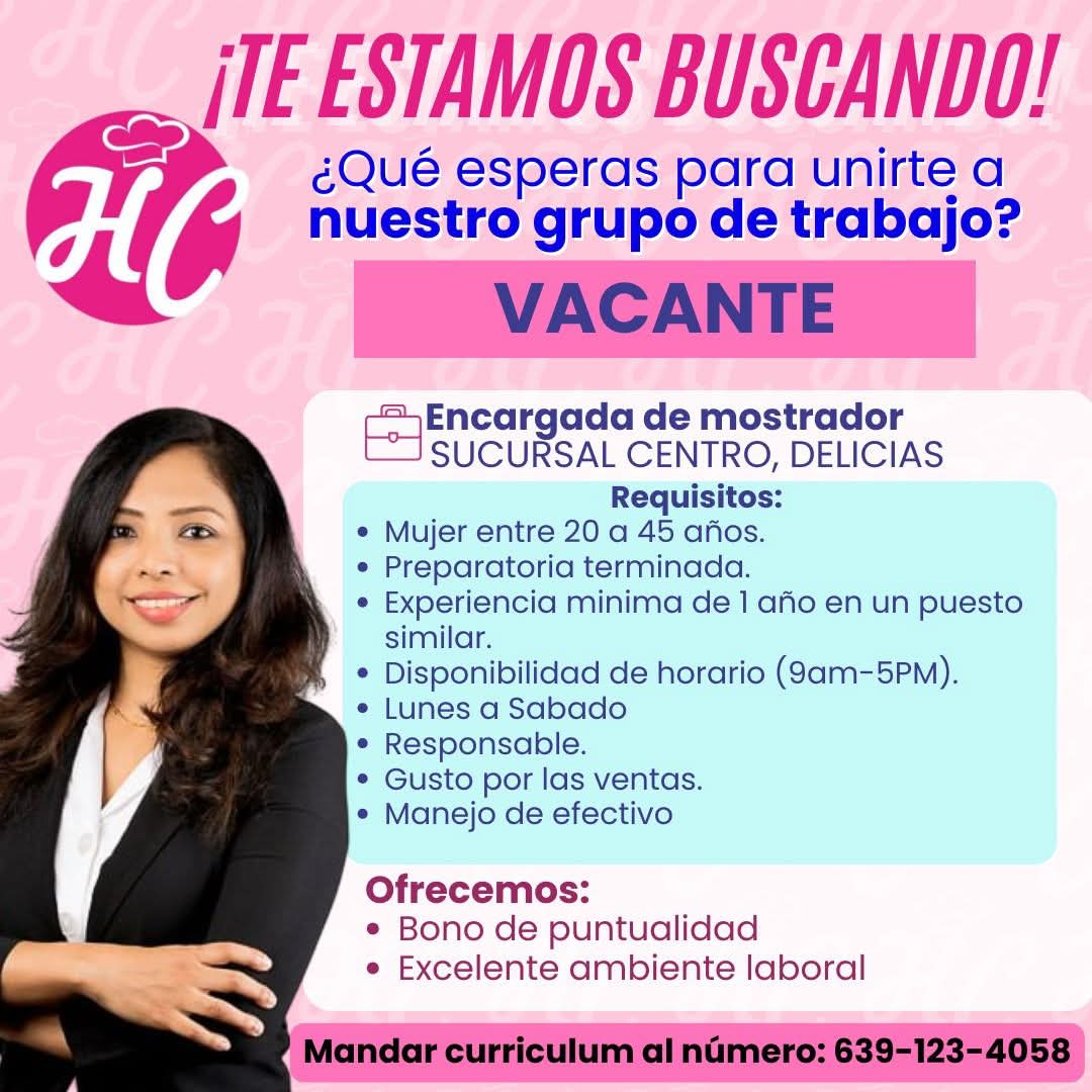 Encargada de socursal