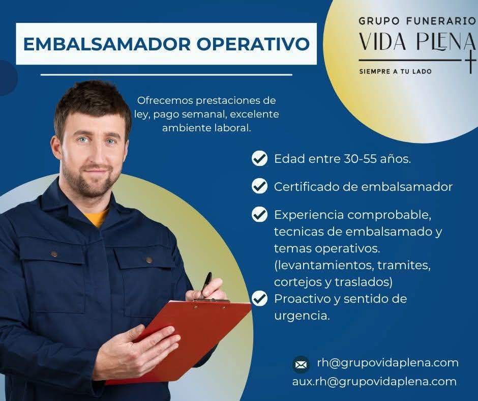 Embalsamador operativo