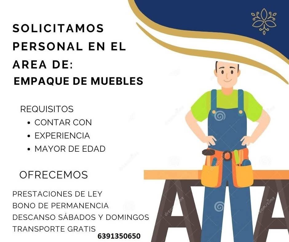 Personal para el área de empaque