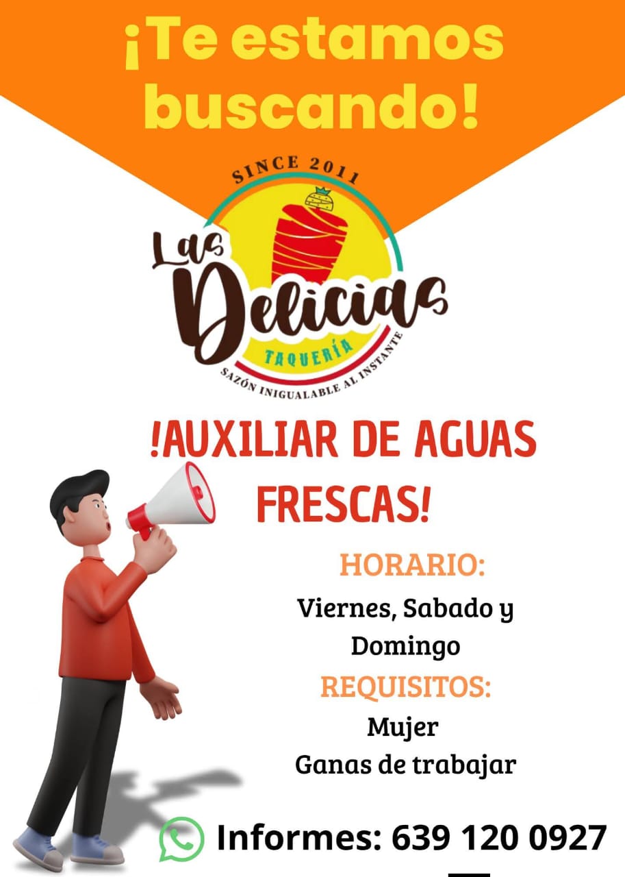 Auxiliar de aguas frescas