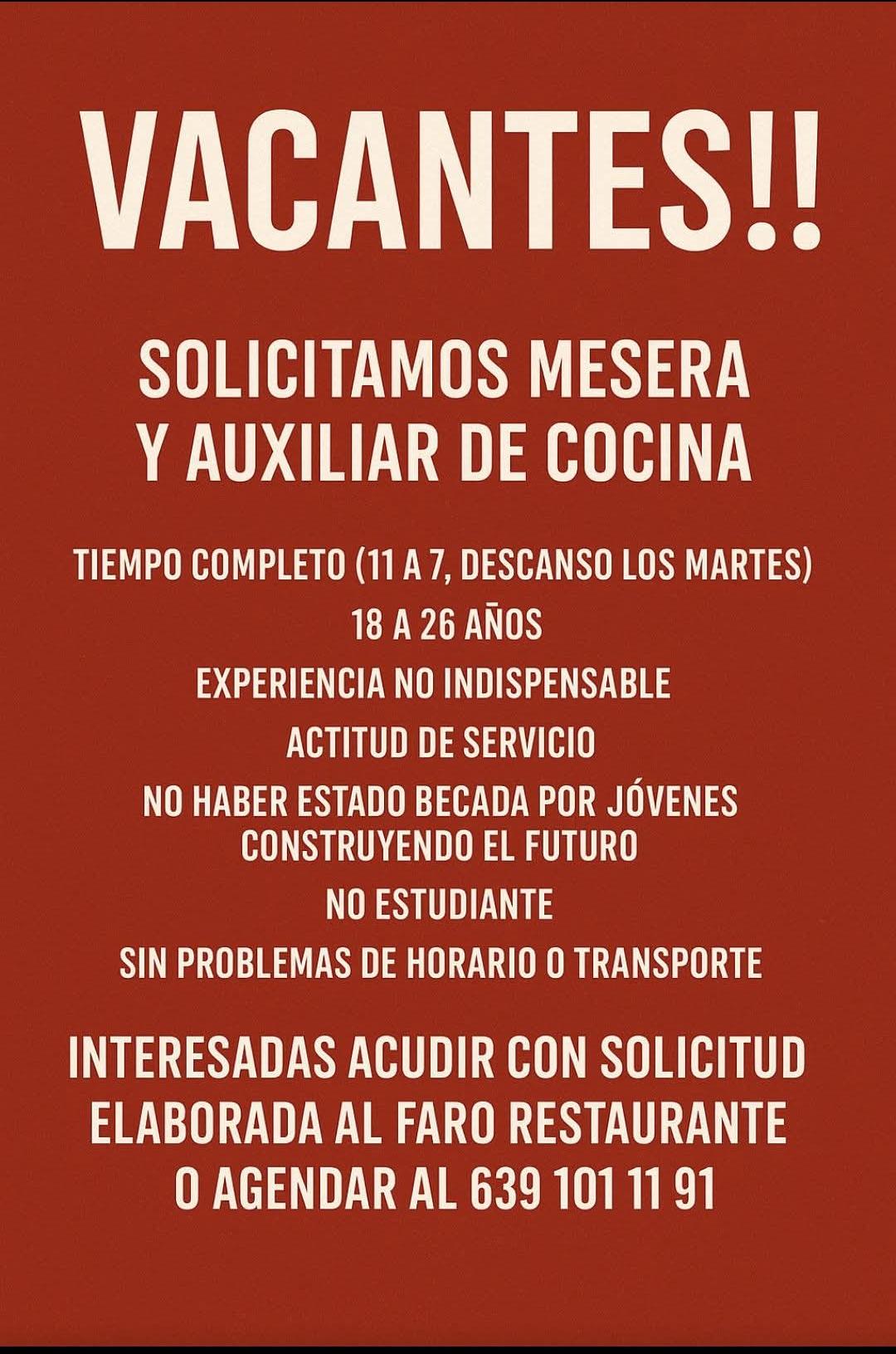 Auxiliar de cocina