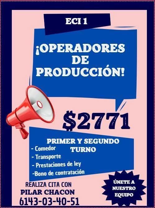 Operadores de producción
