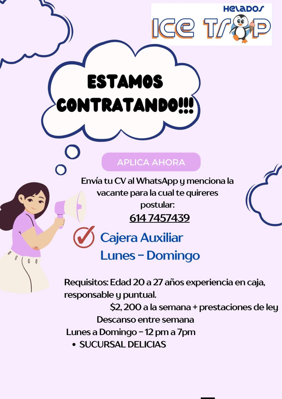 Cajera auxiliar