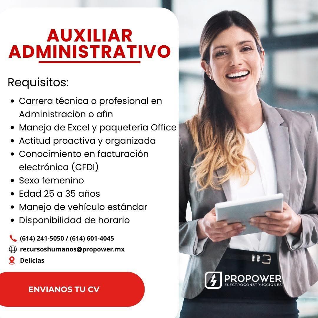 Auxiliar administrativo