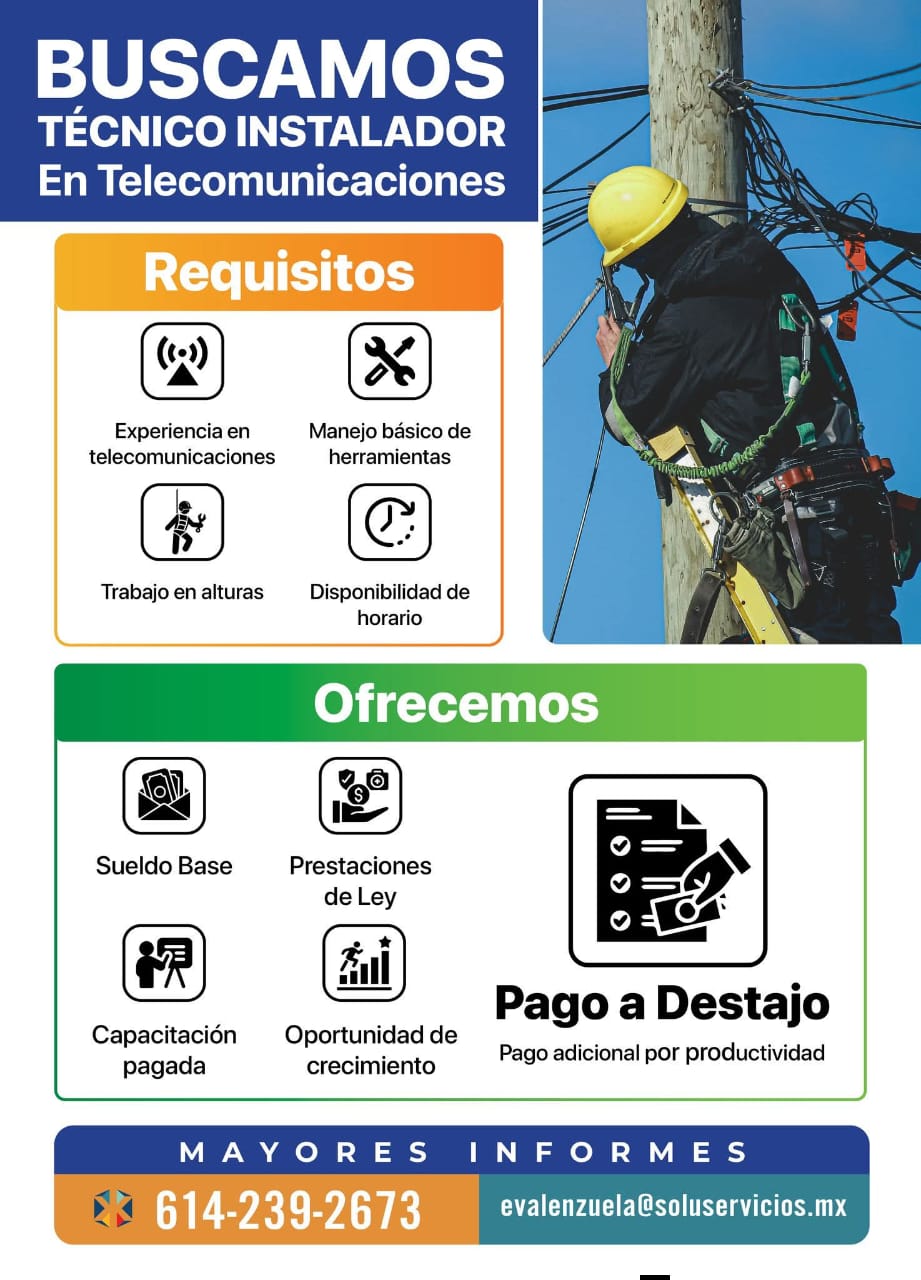 Técnico instalador